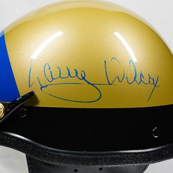 CHiPs helmet signed by Larry Wilcox